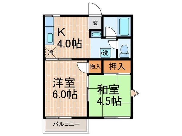 コーポ浦風の物件間取画像